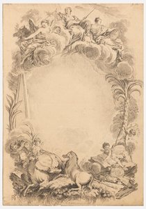 ウィリアム・アール・カウパー (ca. 1665-1723) を称えるエスカッションのデザイン