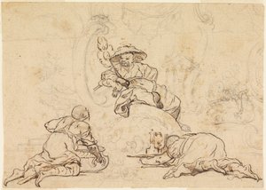 シノワズリー飾りのデザイン 作： François Boucher