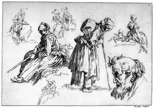 多様な人物、c1720-1770、1924 作： François Boucher
