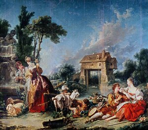 愛の泉、1748 作： François Boucher
