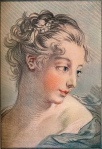 少女の頭、18世紀、1916 作： François Boucher