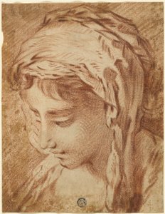 女性の頭 作： François Boucher