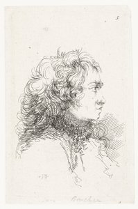 若い男の頭 小さなジャンルの作品と見出しのスイート 作： François Boucher