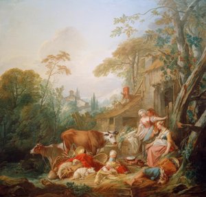 田舎の牧歌 作： François Boucher