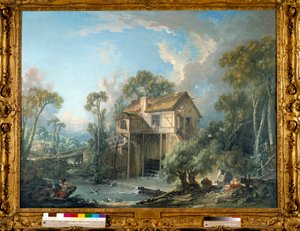 Le Moulin de Quiquengrogne à Charenton 1758年 フランソワ・ブーシェ（1703-1770）の絵画 1758年 トレド。ミュージアム・オブ・アート 作： François Boucher