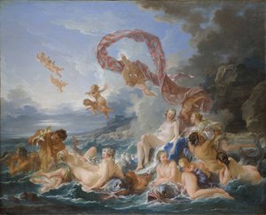 Le triomphe de Venus（ヴィーナスの凱旋） - Boucher, Francois (1703-1770) - 1740 - 油彩・キャンバス - 130x162 - ストックホルム国立博物館 作： François Boucher