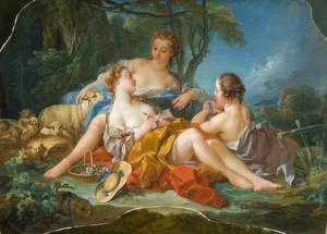 牧歌的な信頼。ええと1745 作： François Boucher