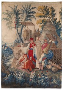 ルイ16世のタペストリー「オー・シノワズリー」、オーブソン、18世紀後半 作： François Boucher