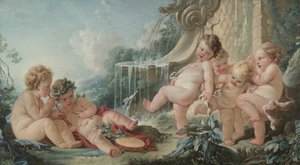 音楽とダンス、1740年代 作： François Boucher