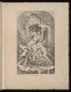 プレート 2、Receuil de Fontaines (噴水のコレクション) 作： François Boucher