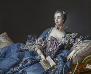 ポンパドゥール侯爵の肖像1721-1764、1758年頃