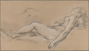 リクライニングニンフ 作： François Boucher