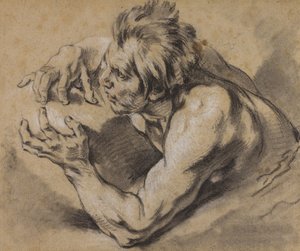トリトンの研究、1748-53 作： François Boucher