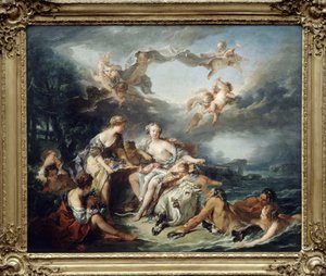 ブーシェの「ヨーロッパの誘拐 作： François Boucher