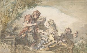 占い師、18世紀。 作： François Boucher