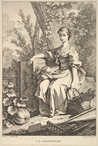 庭師、1741-63。 作： François Boucher