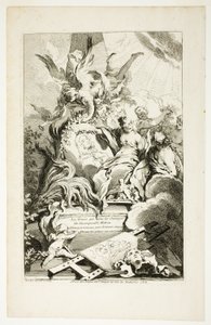 ワトーの墓に描かれた美女たち 作： François Boucher