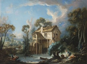 シャレントンの製粉所、1756年 作： François Boucher