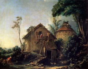 風車、1752年。 作： François Boucher