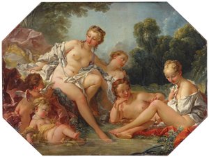 ニンフとキューピッドに囲まれたバスのヴィーナス、1740〜50年頃
