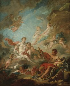 ヴァルカンのワークショップの金星、1757 作： François Boucher