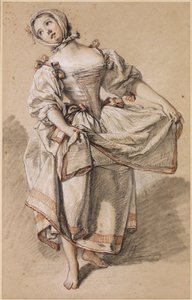 若い国の女の子のダンス 作： François Boucher