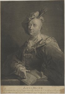 ダンサーで振付家のルイ・ペクールの肖像、1653～1729年、1720年頃。 作： François Chereau