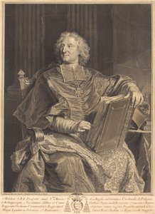 ポリニャック枢機卿 作： François Chereau I after Hyacinthe Rigaud