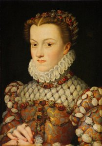オーストリアのエリザベート15541592、フランスの女王、ca 1571-1572 作： François Clouet