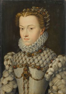 オーストリアのエリザベート15541592、フランスの女王、ca 1571-1572 作： François Clouet