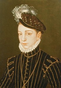 チャールズ9世の肖像画（パネル）（サンクトペテルブルクのエルミタージュでのドローイングに関連）