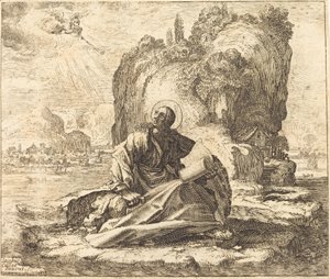 パトモス島のセントジョン 作： François Collignon after Jacques Callot