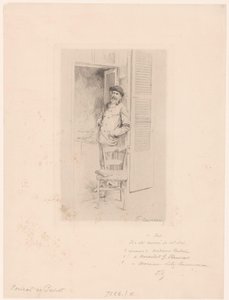フェリックス・ヒレール・ブオの肖像 作： François Courboin (signed by artist)