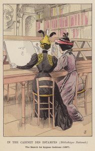 内閣デエスタンプ、ビブリオテークナショナル、過ぎ去ったファッションの検索、1897 作： François Courboin