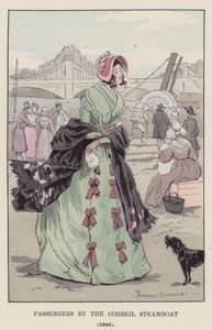 コルベイル蒸気船の乗客、1846年 作： François Courboin
