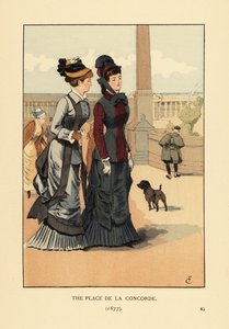1877年のコンコルド広場 作： François Courboin
