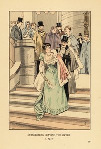 オペラから去る加入者 作： François Courboin