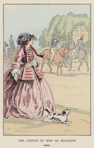 ブローニュ通り、1856年 作： François Courboin