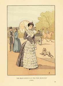 モンソー公園の大通り 作： François Courboin