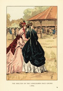 ロンシャン競馬場のシェルター 作： François Courboin