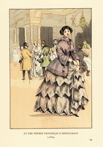 レストラン「フレール・プロヴァンコー」の女性（パリ
