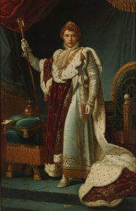皇帝ナポレオン1世の肖像 1804 年 12 月 2 日、戴冠式のローブを着た皇帝ナポレオン 1 世 作： François Gérard (workshop of)