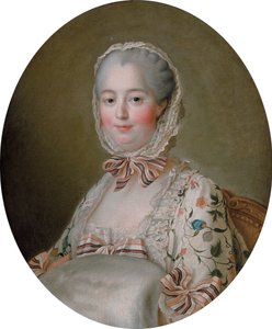 ポンパドゥール侯爵夫人ジャンヌ＝アントワネット・ポワソン（1721年～1764年）、フランソワ＝ユベール・ドルーエ作 作： フランソワ・ユベール・ドルエ