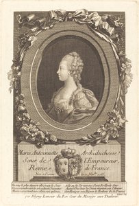 マリー・アントワネット 作： François Hubert after Honore Thomas Bligny