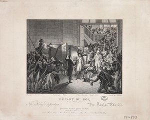 王の出発、1815年3月19日、1820年頃 作： François Joseph Heim