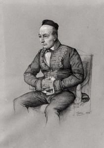 チャールズオーガスティンサントブーヴの肖像（1804-69）1856（紙にチョーク）