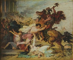 1824年のローマ人によるエルサレムの略奪のスケッチ 作： François Joseph Heim