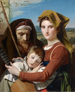 カンパーニャのローマの羊飼いの家族、1823 作： François Joseph Navez