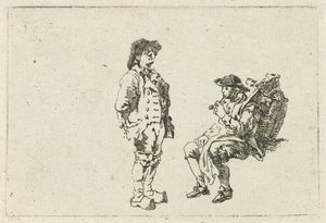農夫とパイプ喫煙者 作： François Joseph Pfeiffer (II)