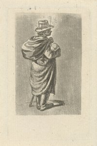 バッグを背負った旅行者 作： François Joseph Pfeiffer (II)